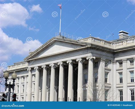 Us Department Of Treasury Building Editorial Image Image Of Flag
