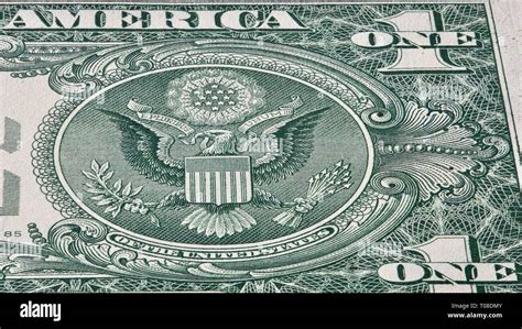 Great Seal Of The United States On The One Dollar Bill Stock Photo Alamy