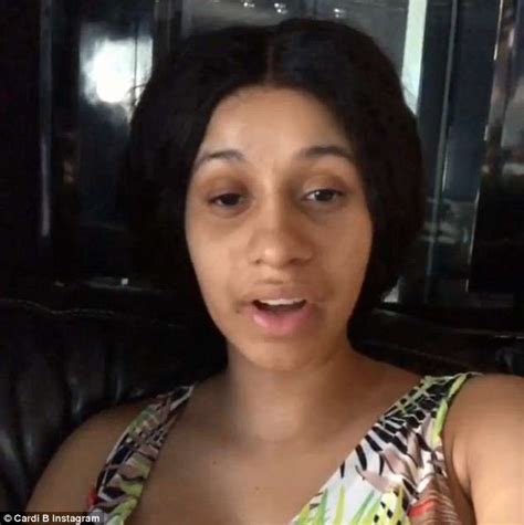 Cardi B Goes Makeup Free To Reveal She Locked Herself In The Studio