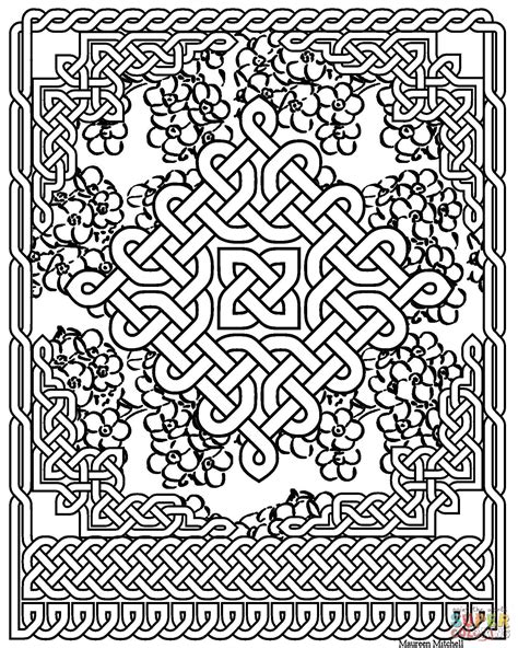 Free coloring sheets to print and download. Celtic Heart Coloring Pages at GetColorings.com | Free ...