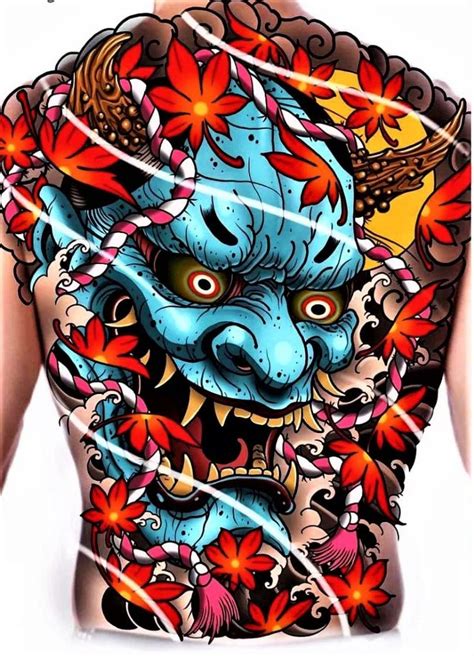 Mizoudesigner I Will Design A Japanese Hannya Mask Tattoo For You For