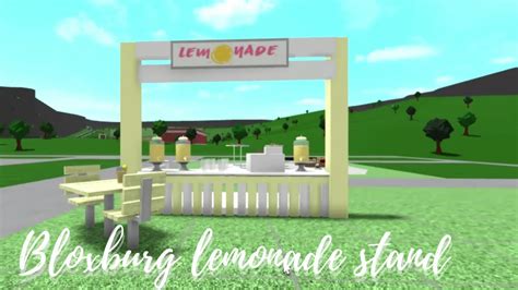 Lemonade Stand Build Hack Roblox Bloxburg Youtube