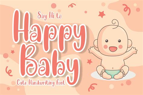 Happy Baby Font By Mjb Letters · Creative Fabrica
