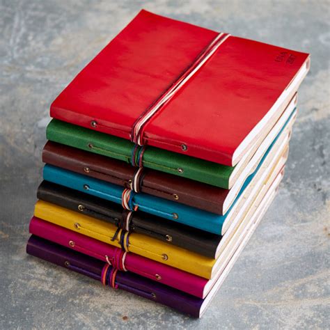 Personalised Distressed Coloured Leather Photo Albums By Paper High