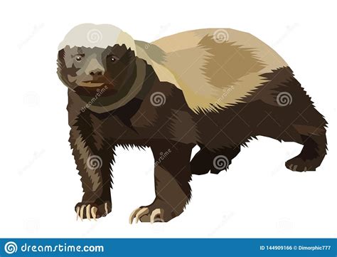Honey Badger Mascot Vector Illustration 17770170