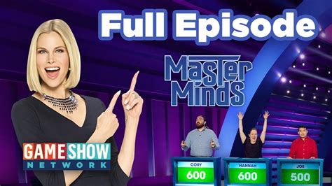 Master Minds Full Episode Game Show Network Youtube