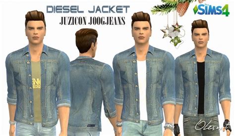 Mens Denim Jacket By Olesmit At Olesims Sims 4 Updates
