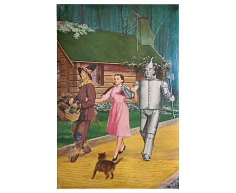 Wizard Of Oz Print Vintage Movie Posters Dorothy Scarecrow Etsy
