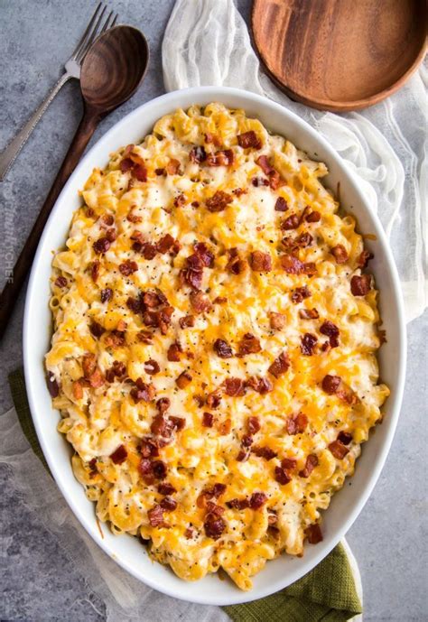 Maybe you would like to learn more about one of these? Chicken Bacon Ranch Mac and Cheese Casserole - The Chunky Chef