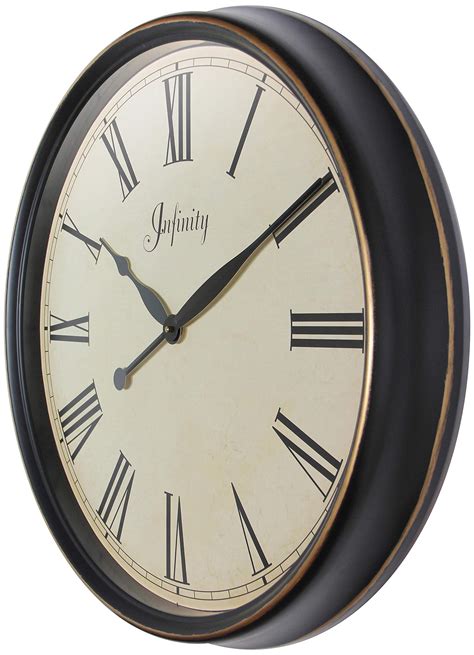 Infinity Instruments Victorian Distressed Large Wall Clock