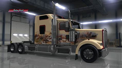 Kenworth W900 Indian Spirit Custom Skin American Truck Simulator Mods