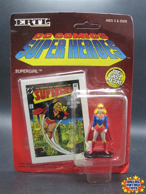 1990 Ertl Dc Comics Super Heroes Die Cast Supergirl Figurine 1a