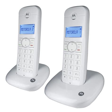 Teléfonos De Casa Dúo Blanco Motorola