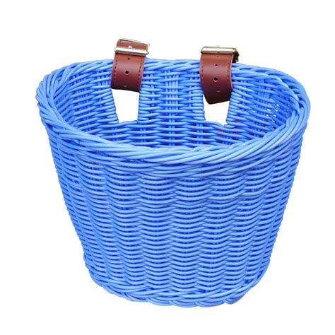 Kids Front Handlebar Bike Basket Woven For Boys And Girls Bicycles