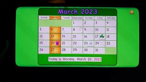 Starfall The March 20 2023 Calender Youtube