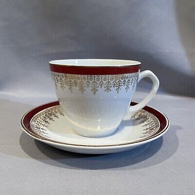 ALFRED MEAKIN ENGLAND Glo White Ironstone Cup And Saucer PicClick UK