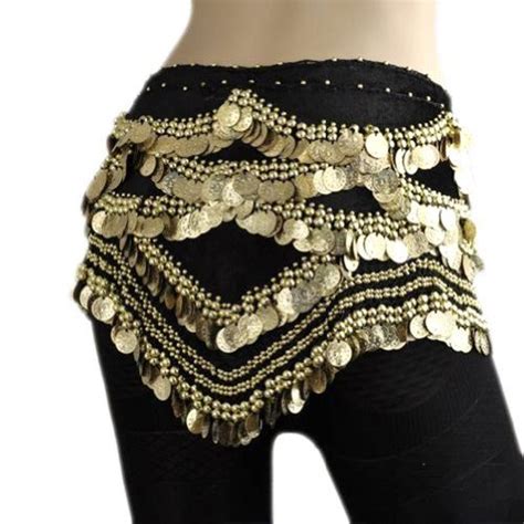 Bellylady Belly Dance Hip Scarf Velvet Gold Coins Belly Dance Skirt Amazonca Luggage And Bags