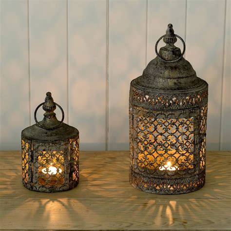 Moroccan Style Lattice Candle Lantern By The Flower Studio