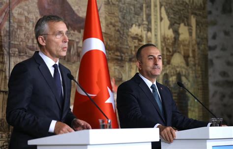 اجتماع معالي وزير الخارجية التركي مع الأمين العام لحلف الناتو السيد ينس ستولتنبرغ بتاريخ 11