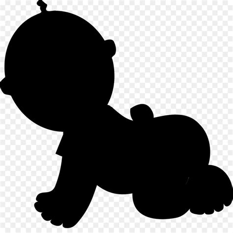 Silhouette Child Clip Art Silhouette Baby Png Download 512512