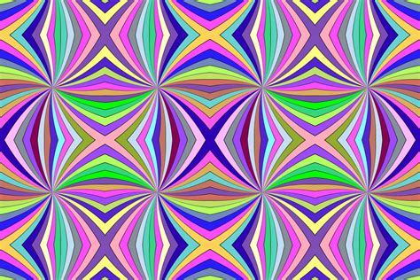 Seamless Psychedelic Pattern Illustration Par Davidzydd · Creative Fabrica