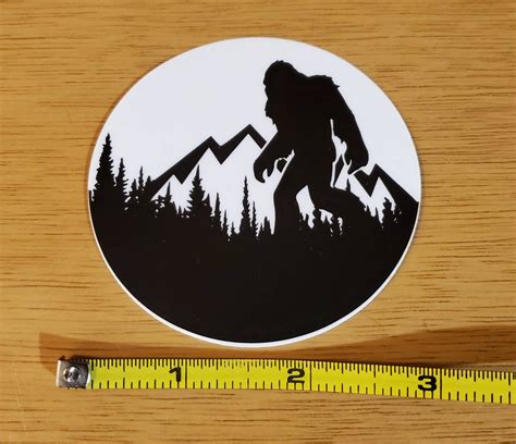 Bigfoot Sasquatch Vinyl Pnw Sticker Etsy