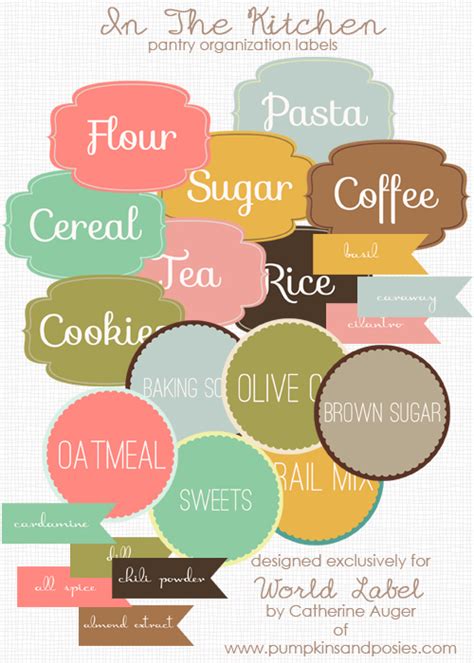 Use food rotation labels to prevent using or selling expired ingredients and products. Kitchen Pantry Organizing Labels | Free printable labels ...