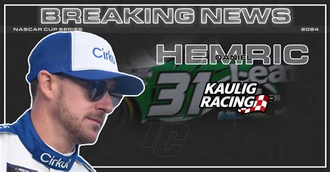 Daniel Hemric Returning To Cup In 2024 With Kaulig Racing