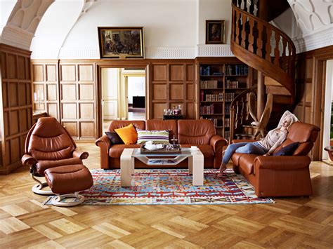 It's cumbersome to have to walk around a sofa or two big chairs, says mcgee. Stressless by Ekornes - Chairs, Recliners & Sofas Imported from Norway - Contemporary - Living ...