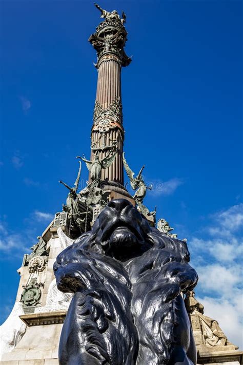 Monument Of Christopher Columbus In Barcelona Spain Stock Image Image Of Navigator Spain