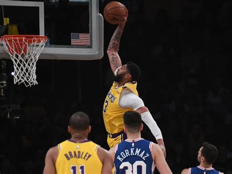 Nba Roundup Anthony Davis Stars As Los Angeles Lakers Overcome