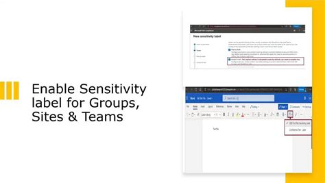 Sensitivity Labels In Microsoft Teams Archives Global Sharepoint Diary
