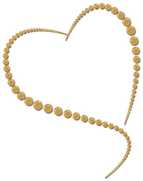 Gold Clip Art Gold Heart Transparent Png Clip Art Png Download 8000 Images