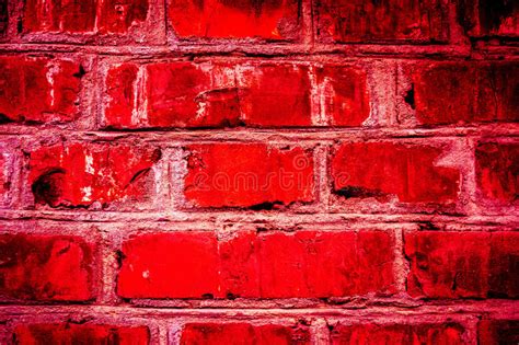 Colorful Brick Wall Pattern Painted Bricks As Urban Texture Stock