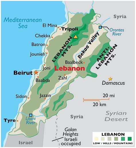 Libanon Karten Fakten Weltatlas