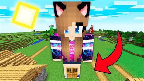 Whats Inside The Biggest Girl In Minecraft I Found Secret Passage Mikey And Jj Maizen