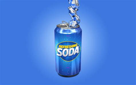 Download Free 3D Soda Can Mockup 2021 - JustMockup
