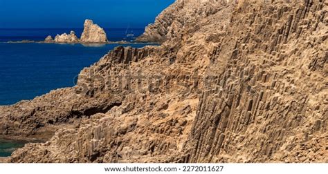 Columnar Jointing Structures Punta Baja Lava Stock Photo Shutterstock