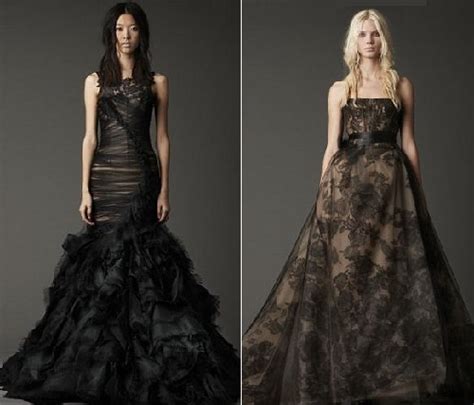 Vera Wang Black Wedding Dress 1 Kaleidoscope Effect