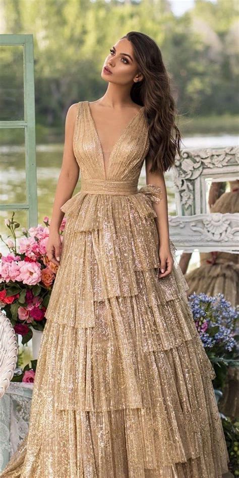 Gold Wedding Gowns For Bride Who Wants To Shine Wedding Dresses