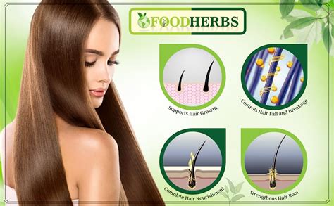 Foodherbs Herbal Hair Oil Mix 18 Vital Herbs For Long Thick And