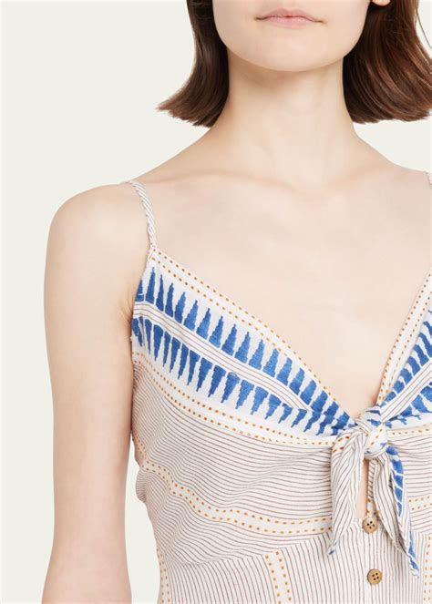 Veronica Beard Abilene Button-Front Midi Dress - Bergdorf Goodman