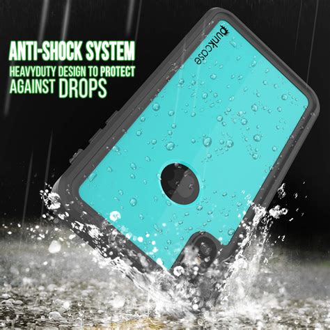Iphone Xs Max Waterproof Ip68 Case Punkcase Teal Studstar Series