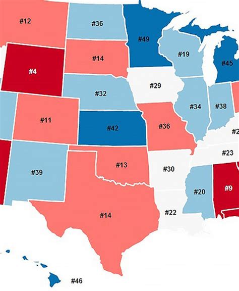 The Most And Least Patriotic States In The Us Ranked 50 To 1