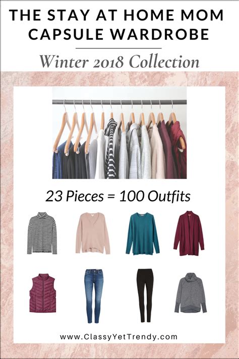 The Stay At Home Mom Capsule Wardrobe Winter 2018 Collection Classy