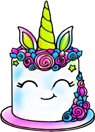 Check spelling or type a new query. Report Abuse - Draw So Cute Unicorn Cake - (384x500) Png Clipart Download
