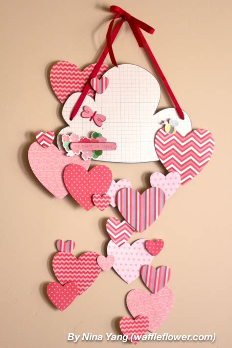 Diy Hearts Wall Decoration For Valentines Day Shelterness
