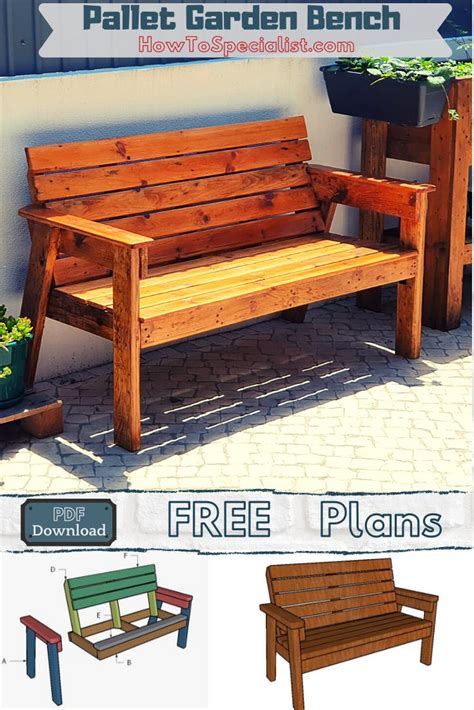 How to build a floating garden bench. How to Build a 2x4 Garden Bench | HowToSpecialist - How to ...