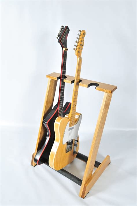 Handcrafted Wooden Guitar Stand From Allwood Stands Display Up To 3