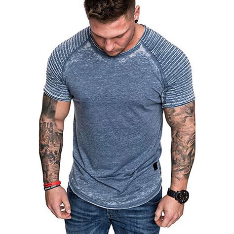 new mens fitness t shirt summer tops short sleeve bodybuilding workout t shirt casual slim fit